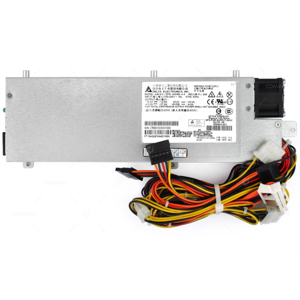 536403-001 HP 400W POWER SUPPLY FOR HP PROLIANT DL120 G6 G7 DL320 G6